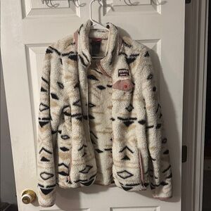 Gerry Weber Cream and Black Teddy Jacket